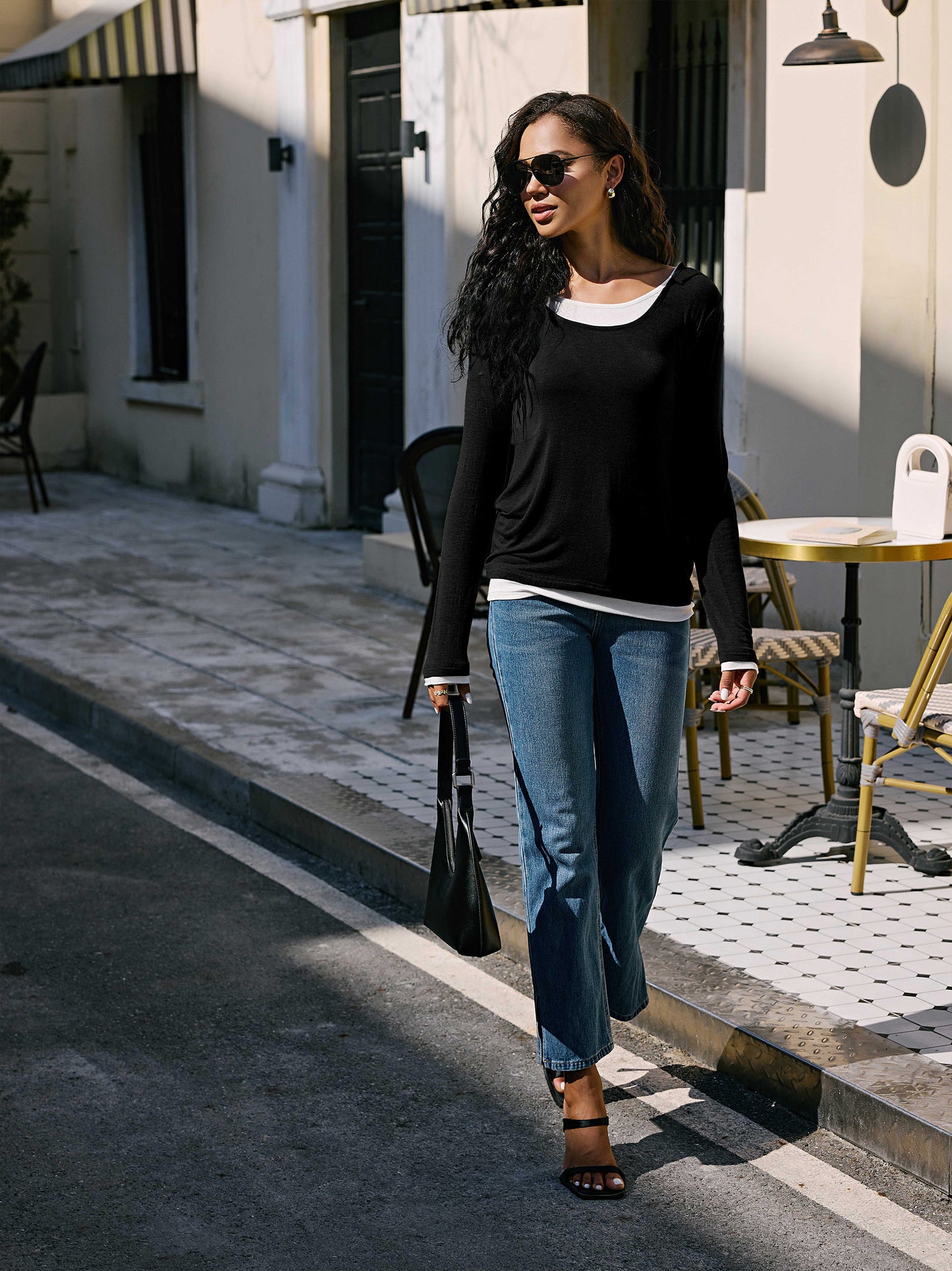 Lightweight Longsleeve Tunic Tops