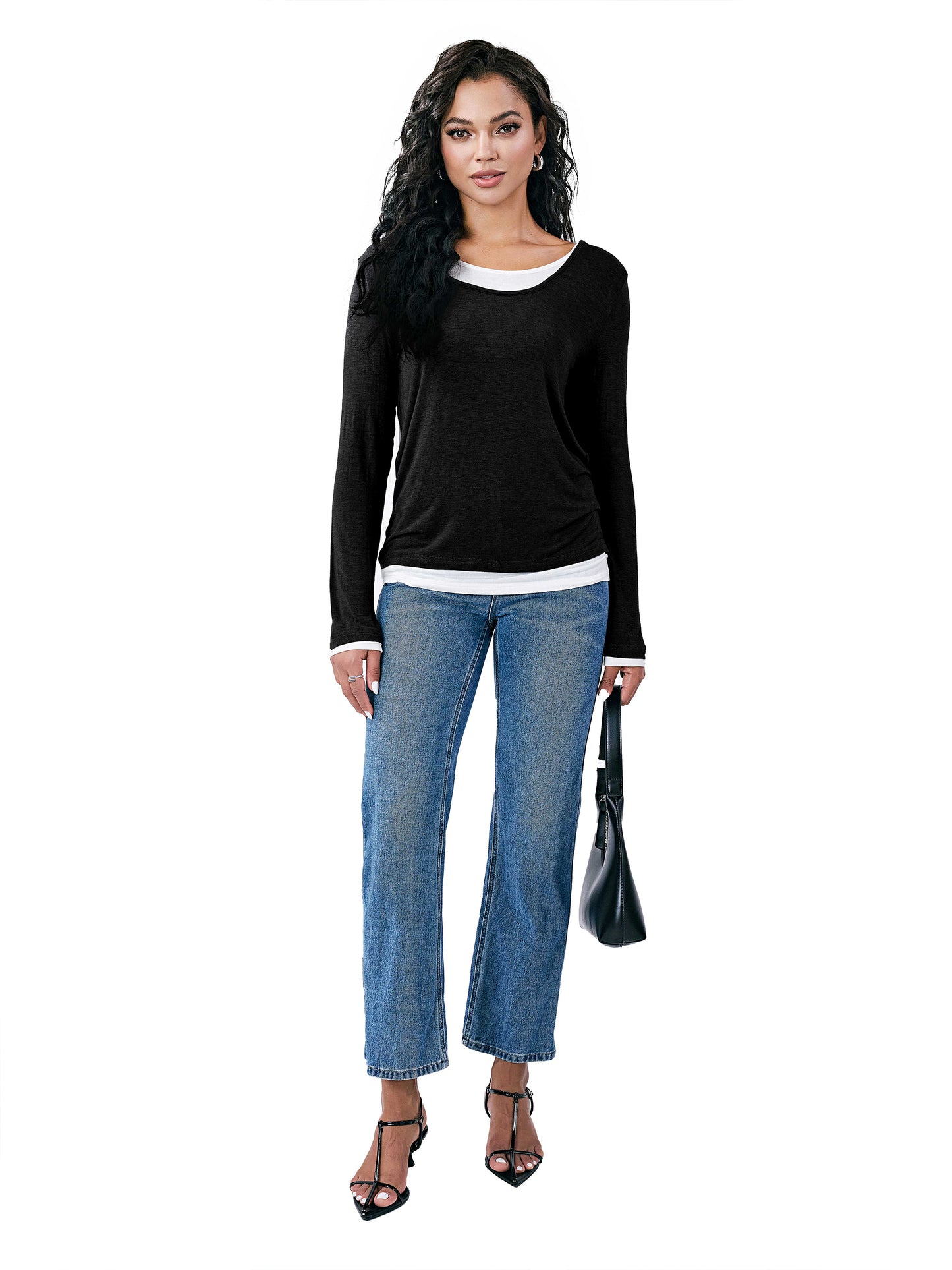 Lightweight Longsleeve Tunic Tops