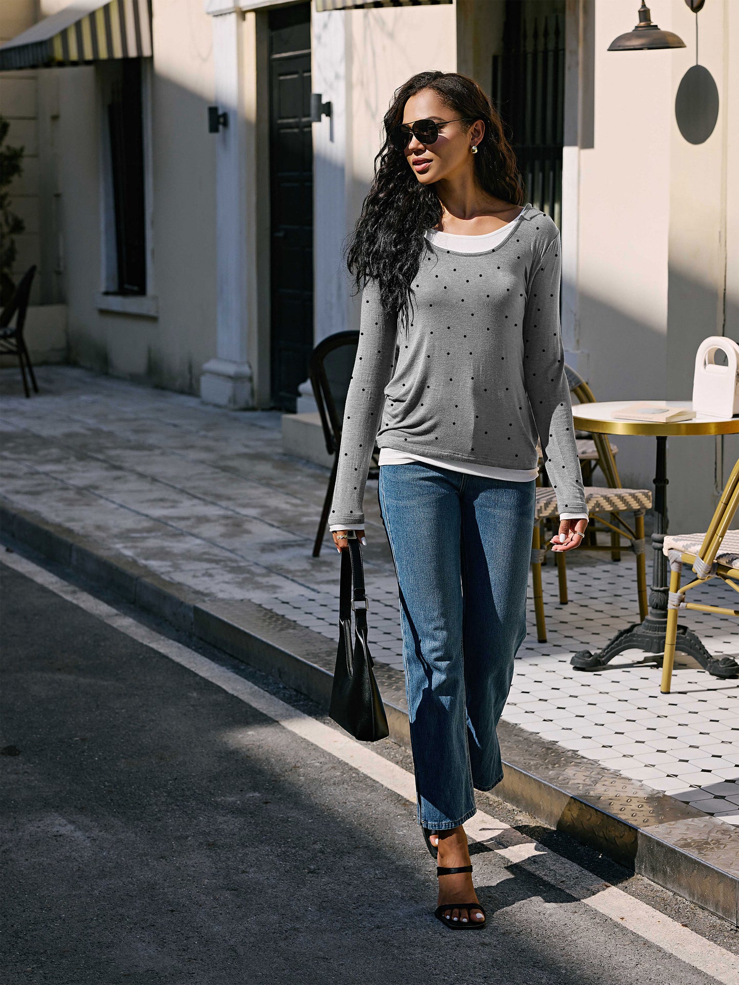 Lightweight Longsleeve Tunic Tops