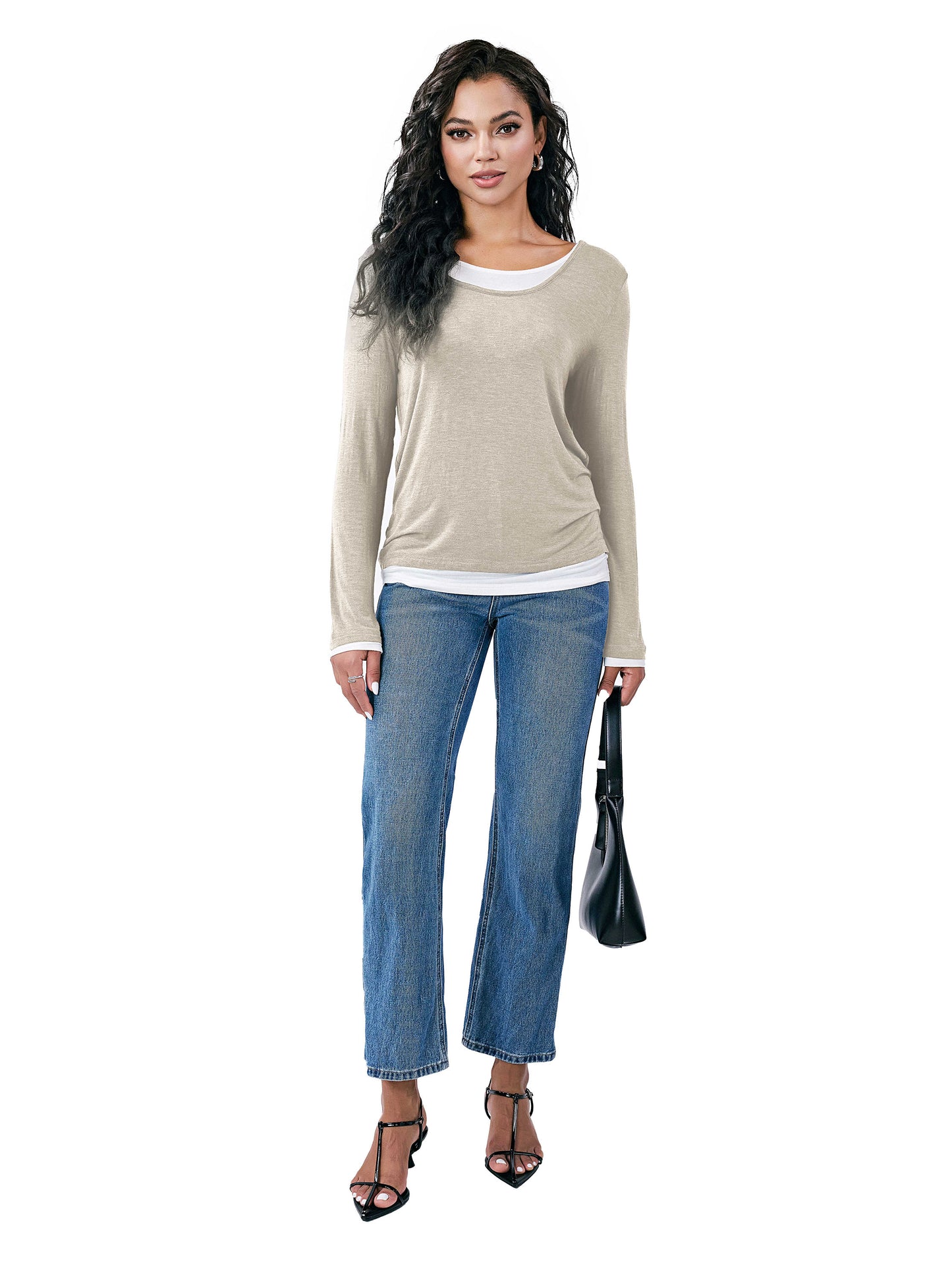 Lightweight Longsleeve Tunic Tops