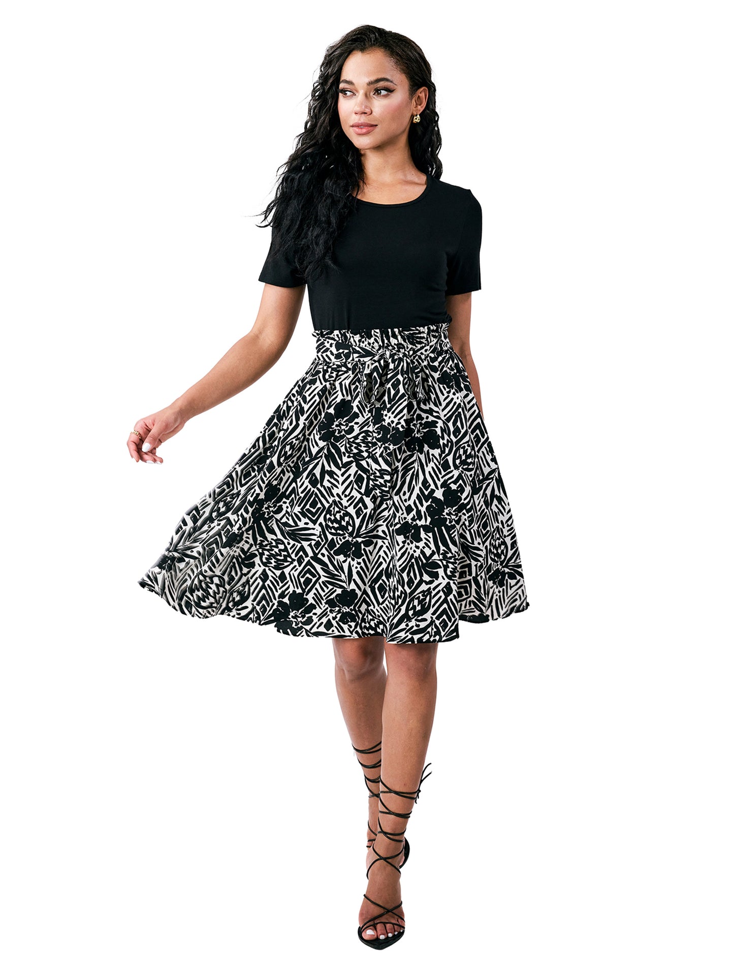 Casual Floral Midi Dress