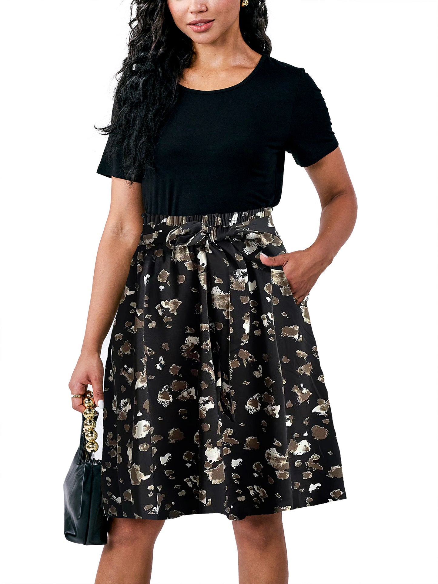 Casual Floral Midi Dress