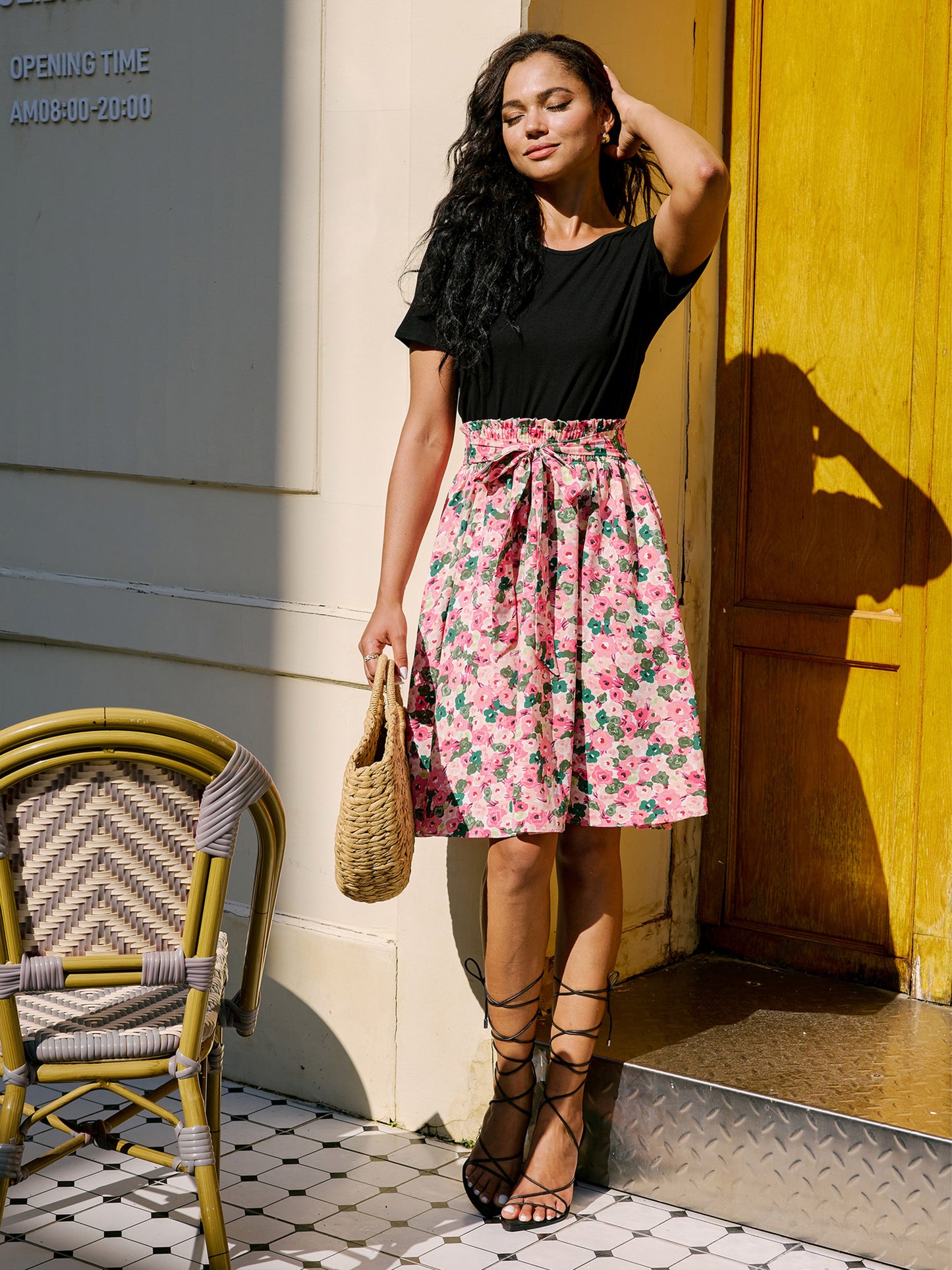 Casual Floral Midi Dress