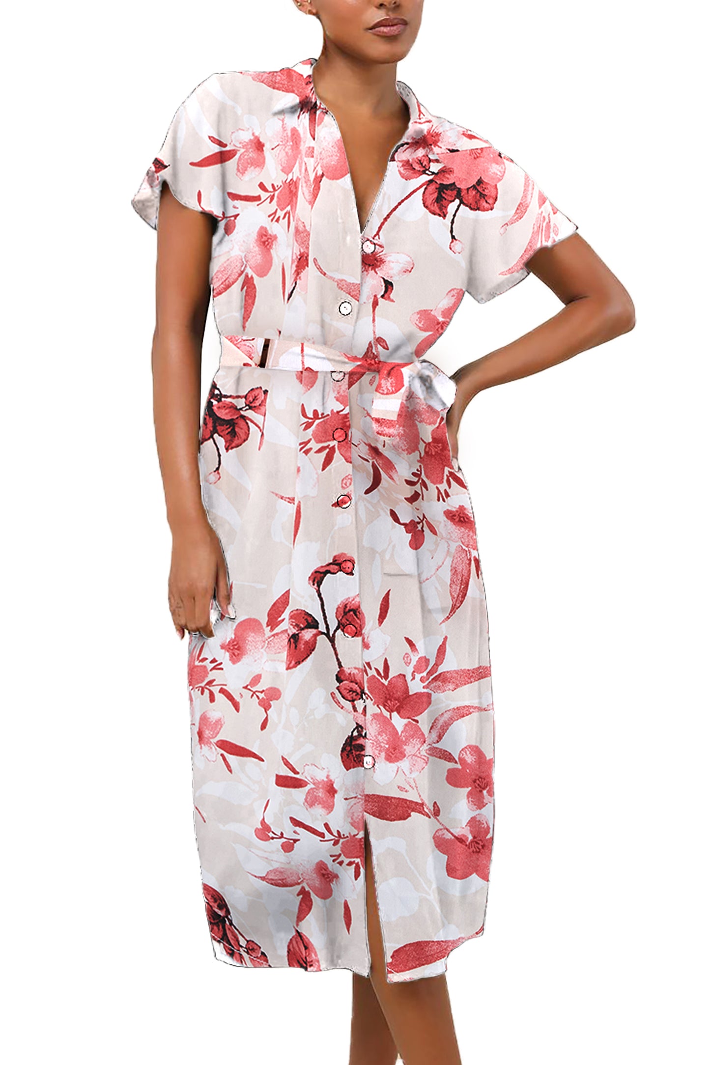 Formal Button Down Dress for Women